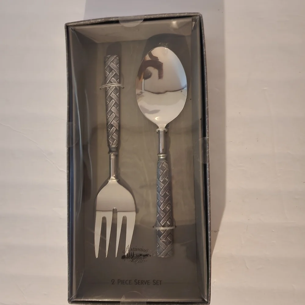 Artimino 2 Piece Serve Set Fork and Spoon New In Box